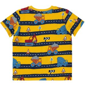 Civil Munkagépes sárga kisfiú póló