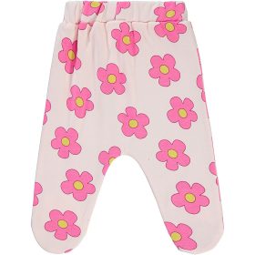 Civil Virágos rózsaszín baba lábfejes nadrág