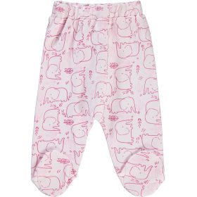 Civil Elefántos rózsaszín baba lábfejes nadrág