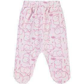 Civil Elefántos rózsaszín baba lábfejes nadrág