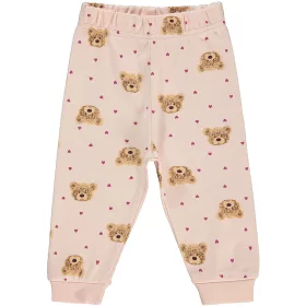 Civil Rózsaszín macis-szivecskés baba melegítőnadrág