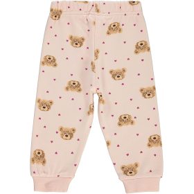 Civil Rózsaszín macis-szivecskés baba melegítőnadrág