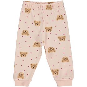 Civil Rózsaszín macis-szivecskés baba melegítőnadrág