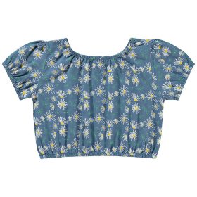 Civil Virágos kék lány felső