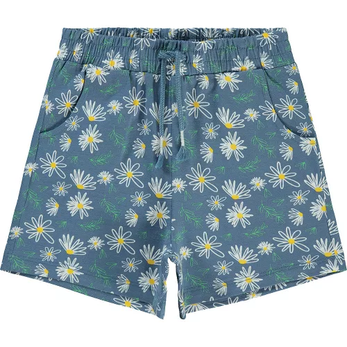 Civil Virágos kék lány short