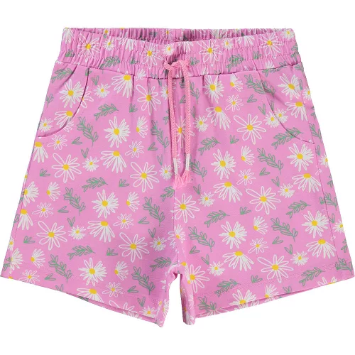 Civil Virágos rózsaszín lány short