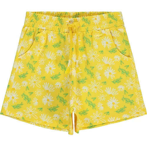Civil Virágos sárga lány short