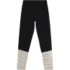 Civil Fekete-csíkos tini leggings