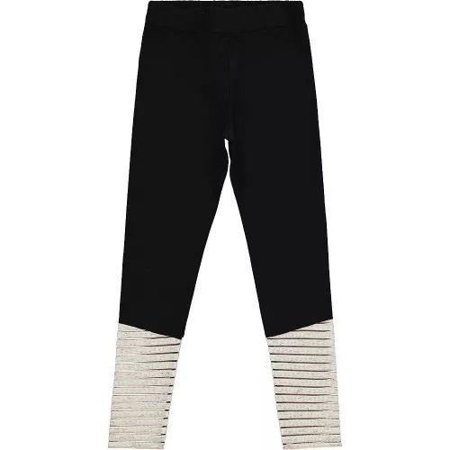 Civil Fekete-csíkos tini leggings