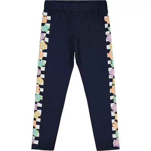 Civil Virágos sötétkék lány leggings