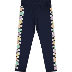 Civil Virágos sötétkék lány leggings