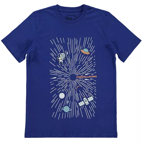 Civil Űrhajós kék kamasz póló