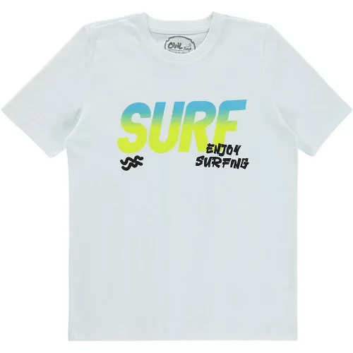Civil Surf fehér kamasz póló