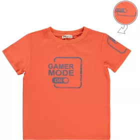 Civil Gamer narancs kamasz póló