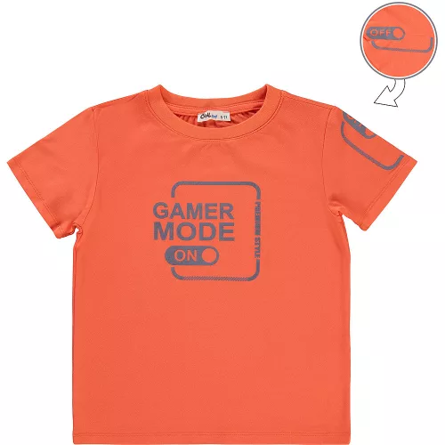 Civil Gamer narancs kamasz póló
