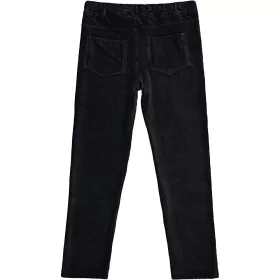 Civil Fekete kordbársony tini leggings 