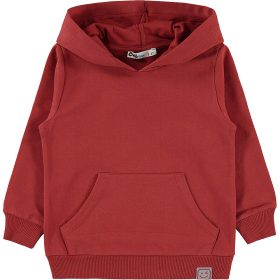 Civil Tégla kenguruzsebes kisfiú pulóver