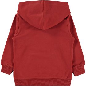 Civil Tégla kenguruzsebes kisfiú pulóver