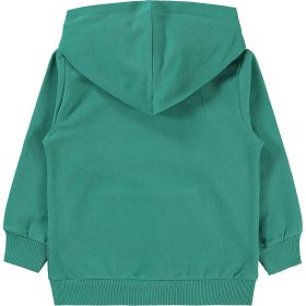 Civil Zöld kenguruzsebes kisfiú pulóver