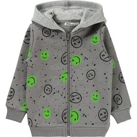 Civil Mintás grafit kisfiú belül bolyhos melegítőfelső