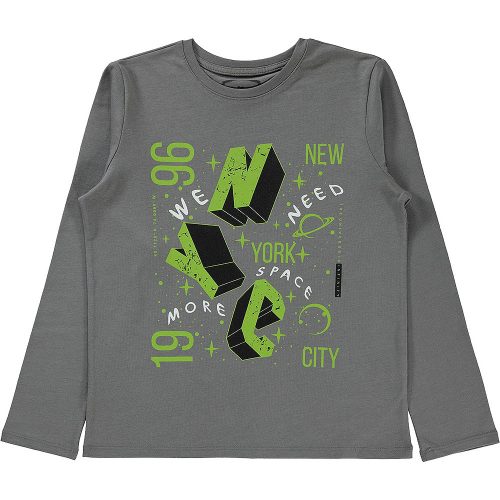 Civil Feliratos grafit kamasz felső