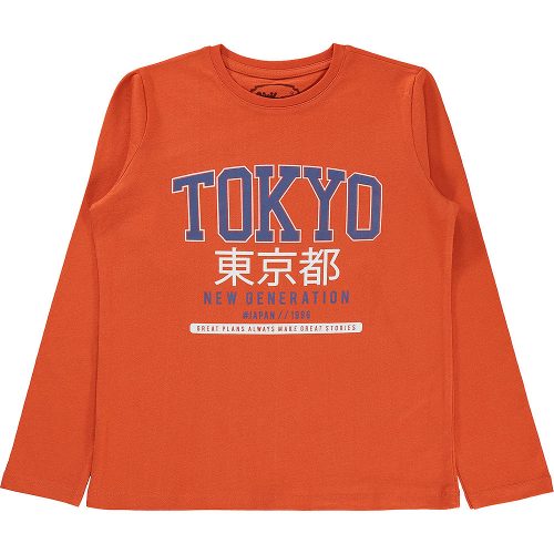 Civil Tokyo narancs kamasz felső