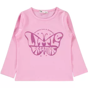 Civil Pillangós rózsaszín kislány felső