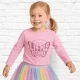 Civil Pillangós rózsaszín kislány felső