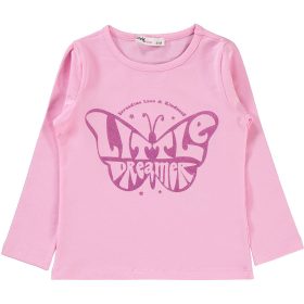 Civil Pillangós rózsaszín kislány felső