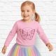 Civil Pillangós rózsaszín kislány felső