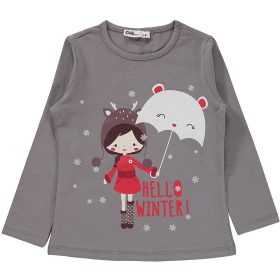 Civil Kislányos grafit lány felső