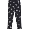 Civil Masnis fekete bordázott lány leggings