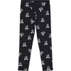 Civil Masnis fekete bordázott lány leggings