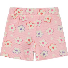 Civil Virágos rózsaszín kislány short