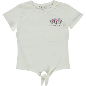 Civil Virágos ekrü lány felső