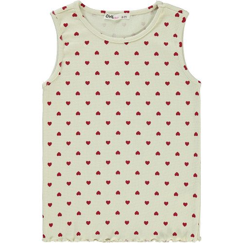 Civil Szíves bézs lány felső