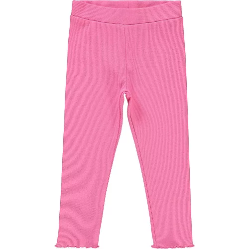 Civil Rózsaszín bordázott kislány leggings