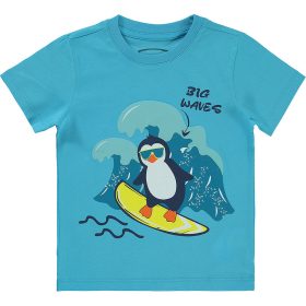 Civil Pingvines kék kisfiú póló