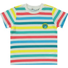 Civil Színescsíkos kisfiú póló