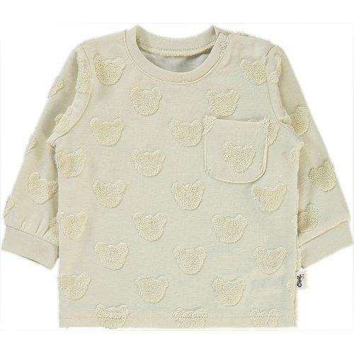 Civil Bézs macifejes baba felső