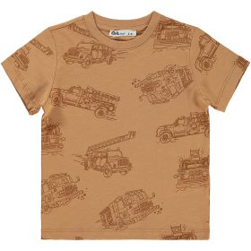 Civil Tűzoltóautós barna kisfiú póló