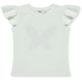 Civil Pillangós ekrü kislány felső