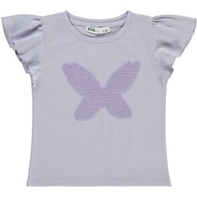 Civil Pillangós lila kislány felső