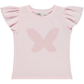 Civil Pillangós rózsaszín kislány felső