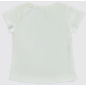 Civil Beauty unikornisos ekrü kislány póló