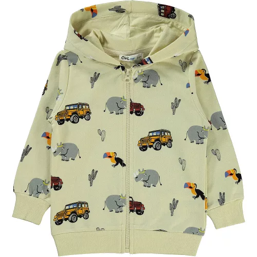 Civil Mintás bézs kisfiú melegítőfelső