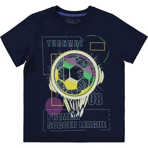 Civil Focis sötétkék kamasz póló