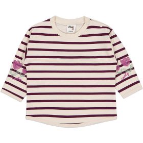 Civil Virágos-padlizsáncsíkos baba felső