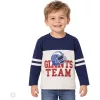 Civil Feliratos kék-bézs fiú felső