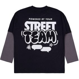 Civil Fekete-grafit kamasz felső